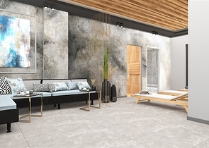 Ein moderner Boutique-Komplex in beiden