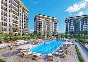 Wohnungen in einem luxuriösen Komplex in Avsallar