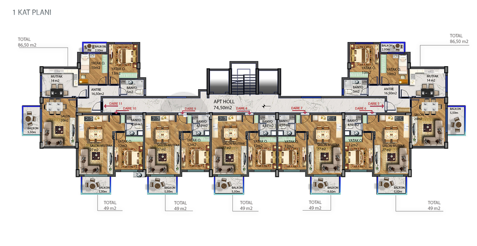 Investitionsprojekt in der Stadt Gazipasa