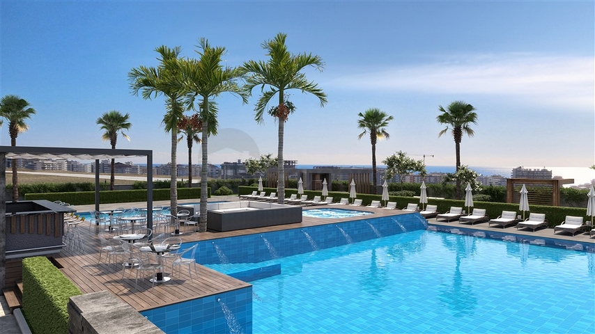 Premium-Wohnkomplex-Projekt mit Infrastruktur in Mahmutlar