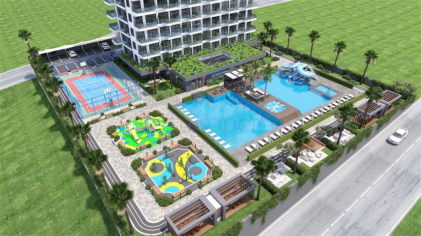 Premium-Wohnkomplex-Projekt mit Infrastruktur in Mahmutlar