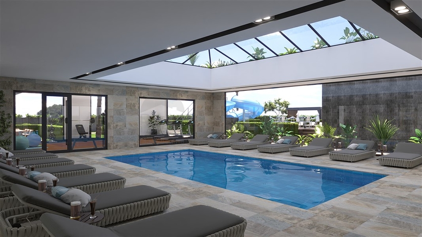 Premium-Wohnkomplex-Projekt mit Infrastruktur in Mahmutlar