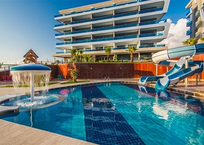 Wohnung in einem 1+1 Luxus-Komplex im Stadtteil Kargicak