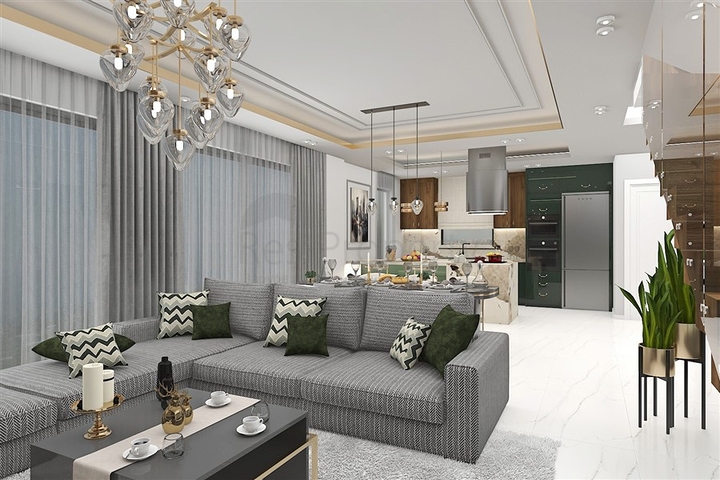 Neues Projekt einer exklusiven Villa im Stadtteil Kargicak Neues Projekt einer exklusiven Villa im Stadtteil Kargicak