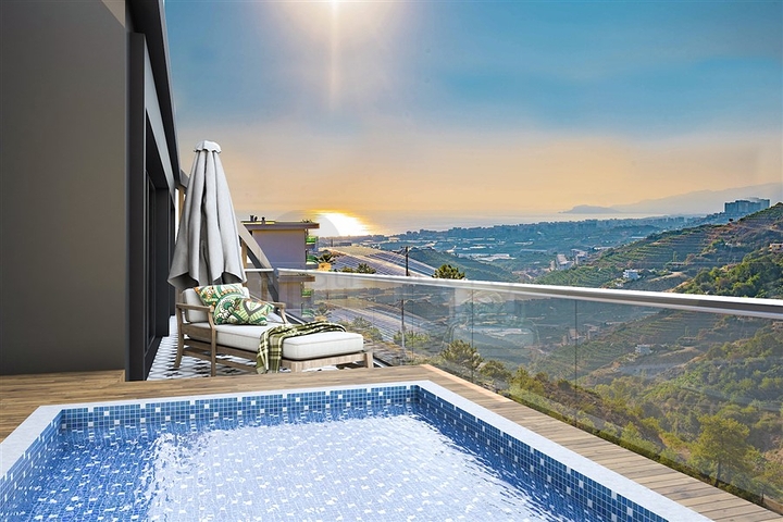 Neues Projekt einer exklusiven Villa im Stadtteil Kargicak Neues Projekt einer exklusiven Villa im Stadtteil Kargicak