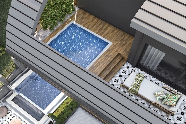 Neues Projekt einer exklusiven Villa im Stadtteil Kargicak Neues Projekt einer exklusiven Villa im Stadtteil Kargicak