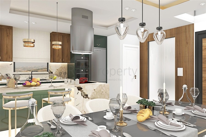 Neues Projekt einer exklusiven Villa im Stadtteil Kargicak Neues Projekt einer exklusiven Villa im Stadtteil Kargicak