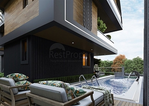 Neues Projekt einer exklusiven Villa im Stadtteil Kargicak Neues Projekt einer exklusiven Villa im Stadtteil Kargicak