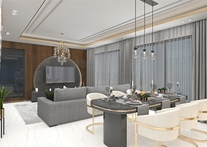 Neues Projekt einer exklusiven Villa im Stadtteil Kargicak Neues Projekt einer exklusiven Villa im Stadtteil Kargicak