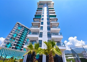 1+1 Wohnung in einem neuen Komplex im Stadtteil Mahmutlar