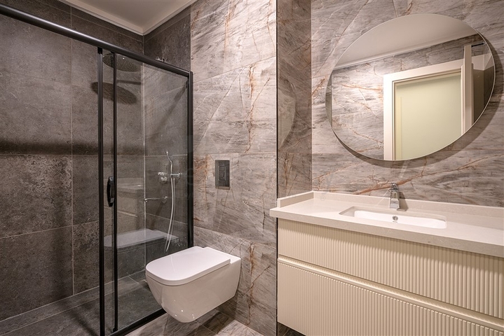 3+1 Wohnung in einem neuen Komplex in der Nähe von Kleopatra Beach