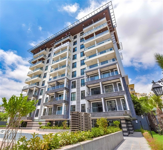 3+1 Wohnung in einem neuen Komplex in der Nähe von Kleopatra Beach