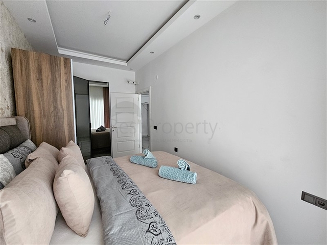 1+1 Wohnung in einem neuen Komplex in der Nähe von Kleopatra Beach