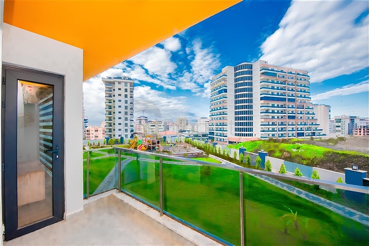 1+1 Wohnung in einer neuen Wohnanlage im Bezirk Mahmutlar