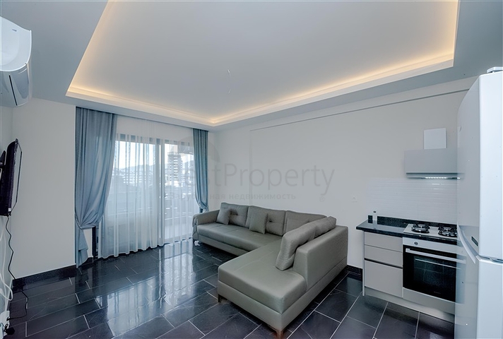 1+1 Wohnung in einer neuen Wohnanlage im Bezirk Mahmutlar