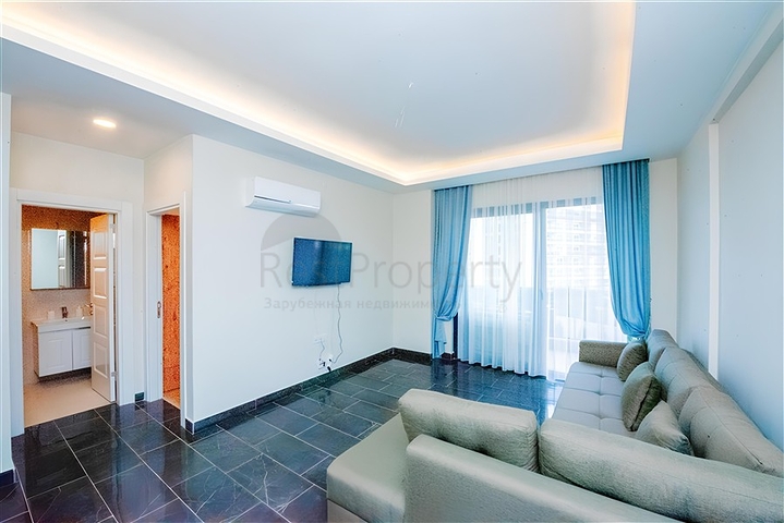 1+1 Wohnung in einer neuen Wohnanlage im Bezirk Mahmutlar