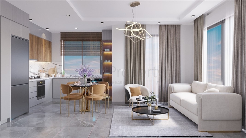 Neues Projekt im Zentrum von Alanya mit Meerblick