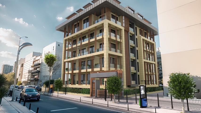 Neues Projekt im Zentrum von Alanya mit Meerblick