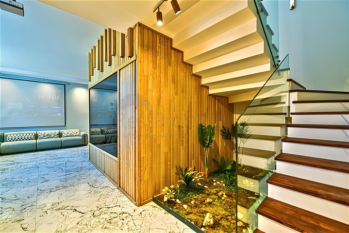 Komplex von luxuriösen Villen mit Meerblick in Avsallar