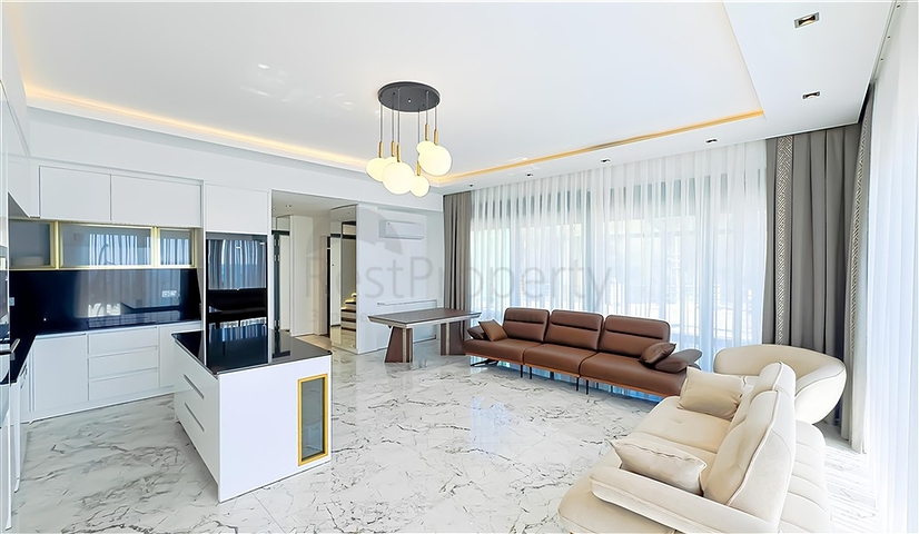 Komplex von luxuriösen Villen mit Meerblick in Avsallar