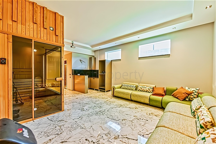 Komplex von luxuriösen Villen mit Meerblick in Avsallar