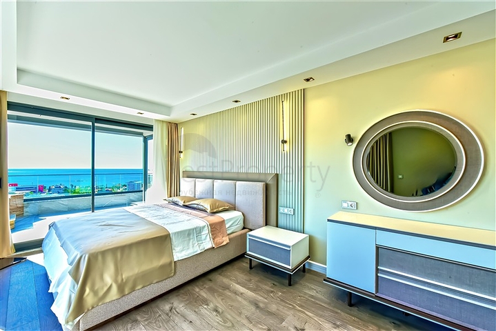 Komplex von luxuriösen Villen mit Meerblick in Avsallar