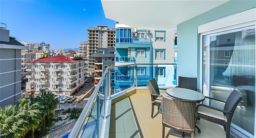 Zweizimmerwohnung in Mahmutlar 350 m vom Meer entfernt