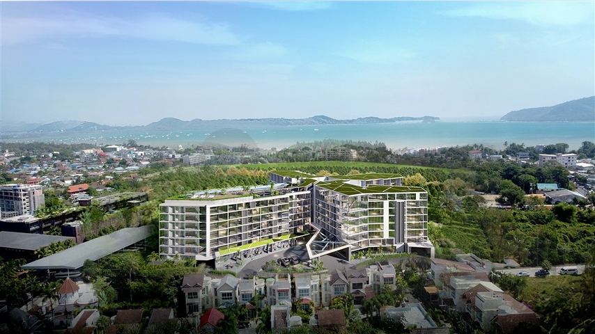 Ein neuer, moderner Komplex im Süden der Insel mit einzigartigen Ansichtsmerkmalen