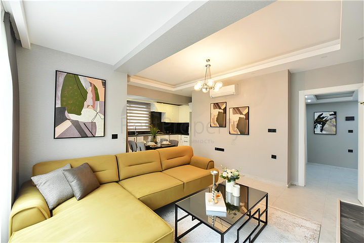 Moderne, neue Wohnung 2+1 im Cleopatra-Viertel von Alanya