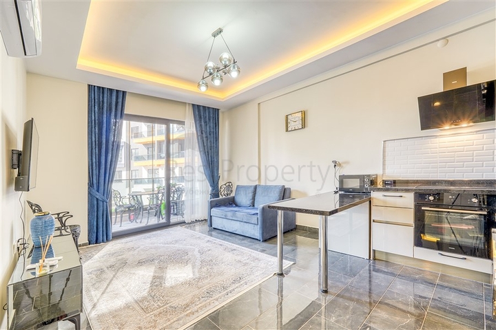 1+1 Wohnung in einer neuen Wohnanlage im Bezirk Mahmutlar