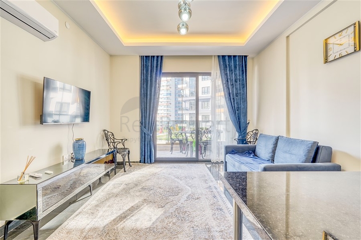 1+1 Wohnung in einer neuen Wohnanlage im Bezirk Mahmutlar