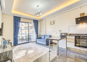 1+1 Wohnung in einer neuen Wohnanlage im Bezirk Mahmutlar