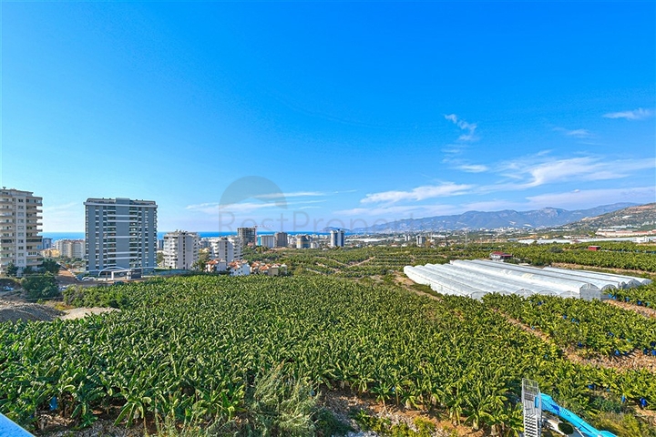 Schickes, möbliertes Penthouse 2+1 in Mahmutlar/Alanya