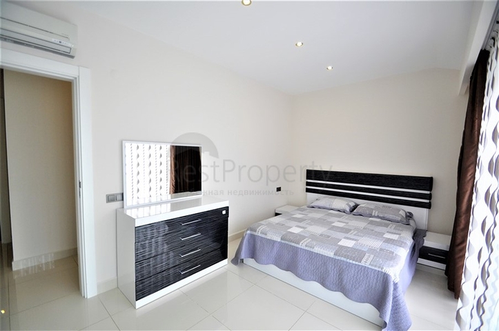 2+1 Apartment in einem Komplex, 50 m vom Strand von Kargicak entfernt