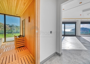 Moderne Luxusvilla im Zentrum von Cikcilli mit Panoramablick auf das Meer