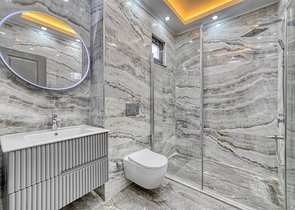 Moderne Luxusvilla im Zentrum von Cikcilli mit Panoramablick auf das Meer