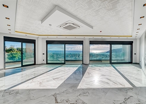 Moderne Luxusvilla im Zentrum von Cikcilli mit Panoramablick auf das Meer