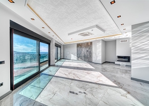 Moderne Luxusvilla im Zentrum von Cikcilli mit Panoramablick auf das Meer