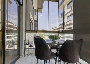 Gemütliche 1+1 möblierte Wohnung am Meer in einem entwickelten Komplex