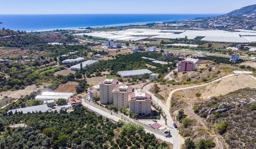 Geräumige 2+1-Wohnung mit Meerblick in einer ruhigen Gegend von Alanya  Geräumige 2+1-Wohnung mit Meerblick in einer ruhigen Gegend von Alanya