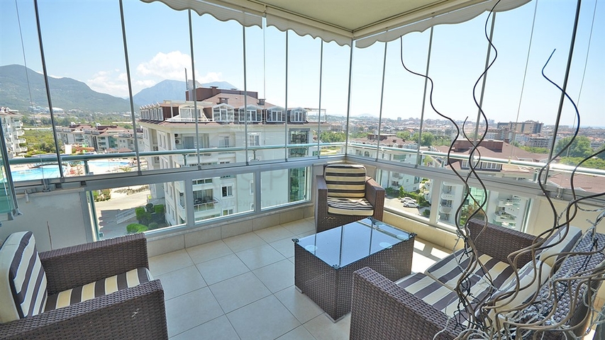 Daueraufenthalt! - Große 4+2 Maisonette mit Meerblick in einer Anlage mit luxuriöser Infrastruktur- Cikcilli/Alanya