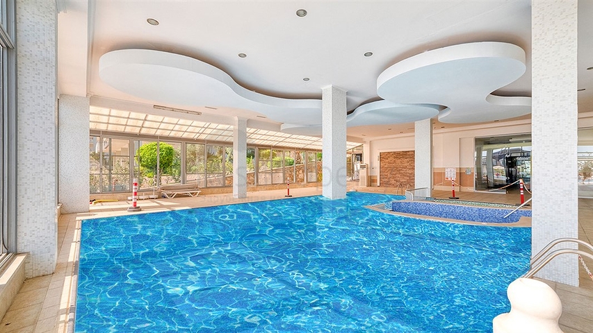 Daueraufenthalt! - Große 4+2 Maisonette mit Meerblick in einer Anlage mit luxuriöser Infrastruktur- Cikcilli/Alanya