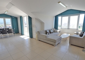 Daueraufenthalt! - Große 4+2 Maisonette mit Meerblick in einer Anlage mit luxuriöser Infrastruktur- Cikcilli/Alanya