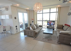 Daueraufenthalt! - Große 4+2 Maisonette mit Meerblick in einer Anlage mit luxuriöser Infrastruktur- Cikcilli/Alanya