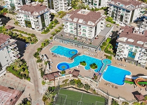 Daueraufenthalt! - Große 4+2 Maisonette mit Meerblick in einer Anlage mit luxuriöser Infrastruktur- Cikcilli/Alanya