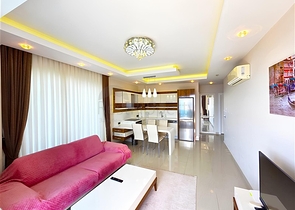 Gemütlichkeit und Komfort in einem Schritt vom Meer entfernt - Wohnung in einem prestigeträchtigen Komplex in Mahmutlar