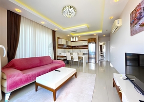 Gemütlichkeit und Komfort in einem Schritt vom Meer entfernt - Wohnung in einem prestigeträchtigen Komplex in Mahmutlar