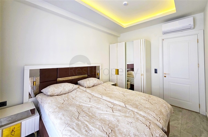 Stilvolle 1+1-Wohnung in der Nähe des Kleopatra—Comfort-Strandes im Zentrum von Alanya