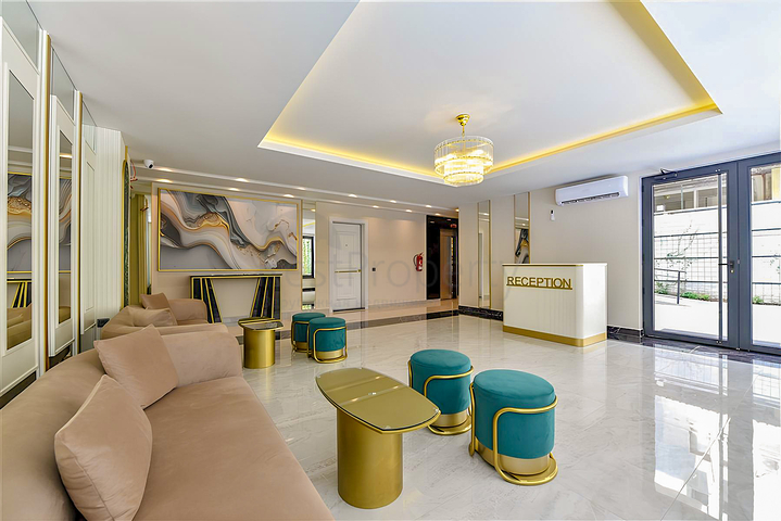 Stilvolle 1+1-Wohnung in der Nähe des Kleopatra—Comfort-Strandes im Zentrum von Alanya