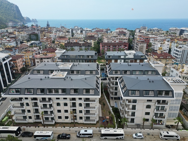 Stilvolle 1+1-Wohnung in der Nähe des Kleopatra—Comfort-Strandes im Zentrum von Alanya